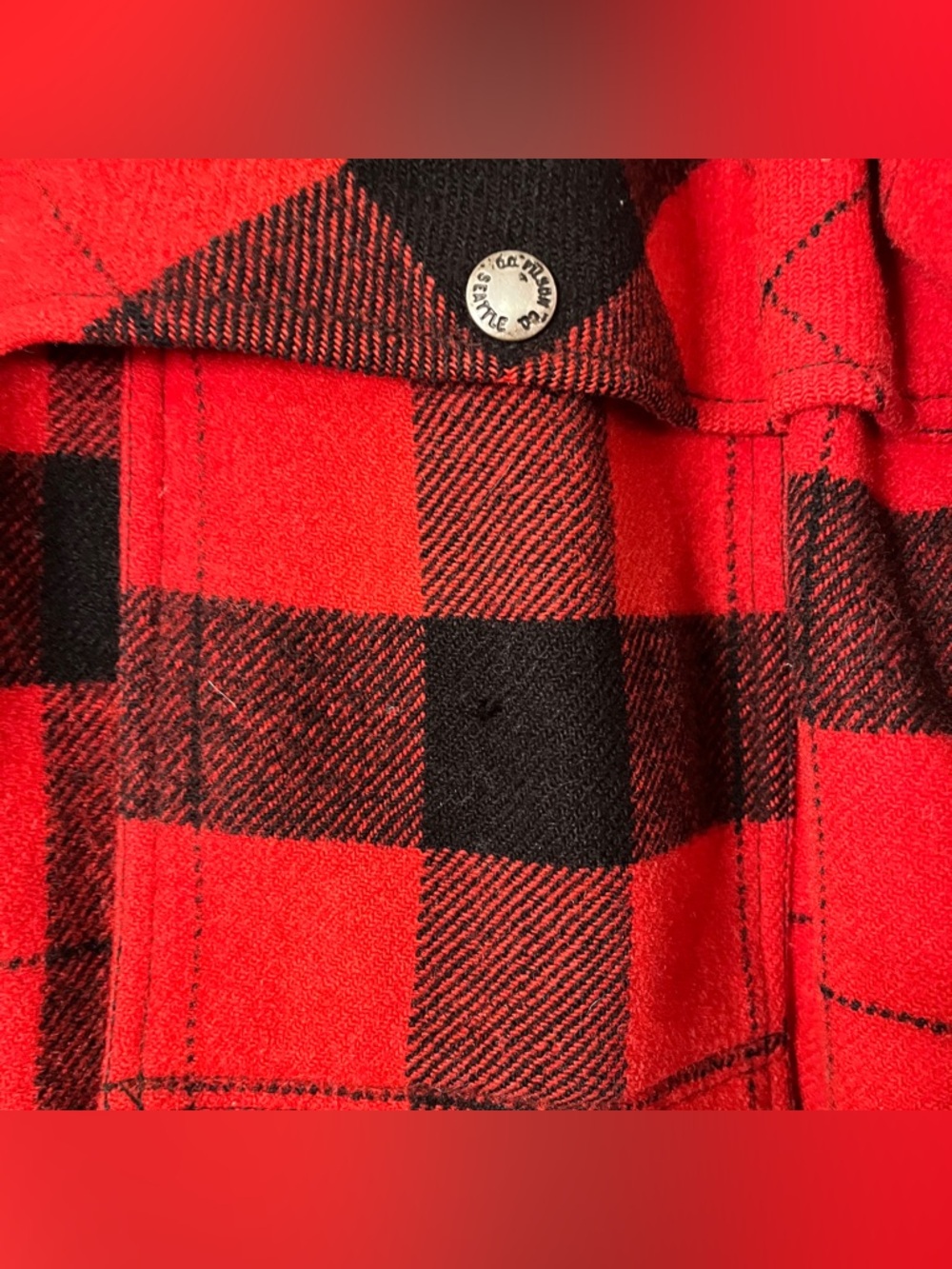 Vintage Filson Mackinaw Cruiser Wool Cape Coat - Picture 10 of 12